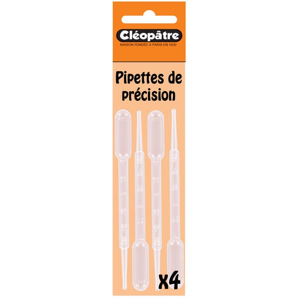 4 pipettes de précision