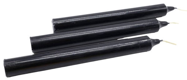 Bougie Teintée Masse 22cm - Noir