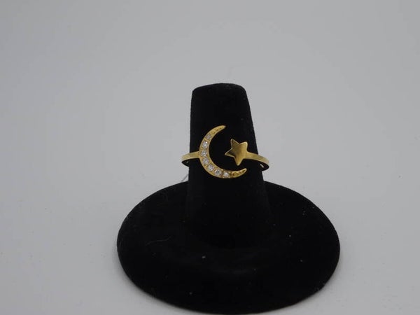 Bague Croissant et étoile