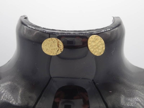 Boucle d'oreilles ovale blanc