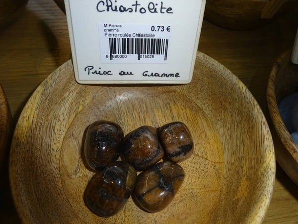 Chiastolite au gramme