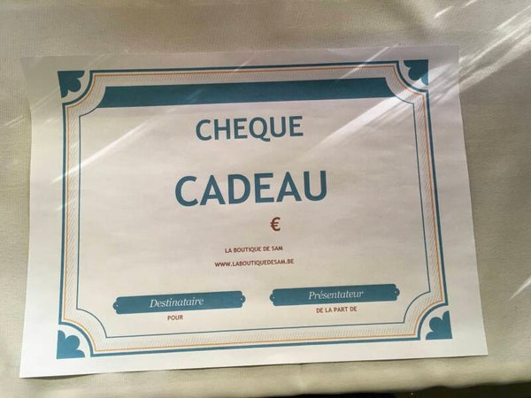 Chèque cadeaux