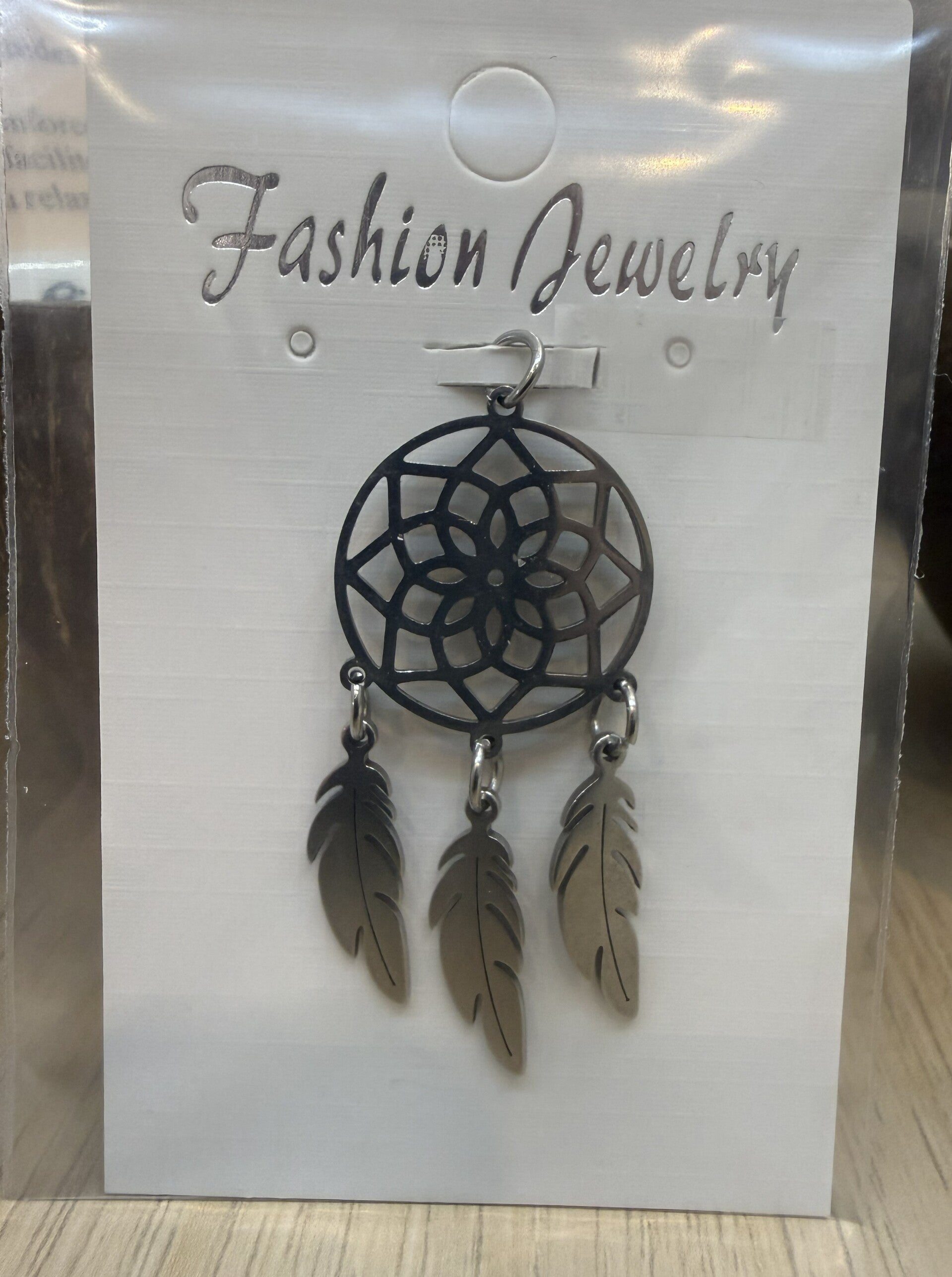 Pendentif argenté Attrape rêve