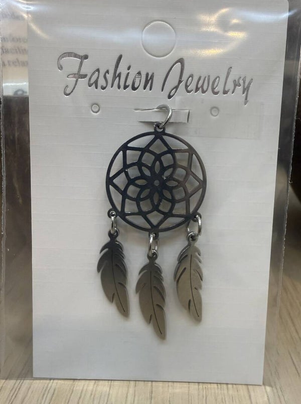 Pendentif argenté Attrape rêve