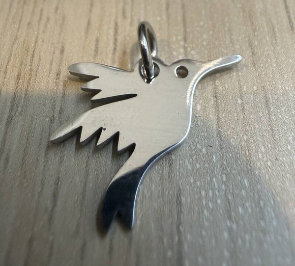 Pendentif argenté Colibri