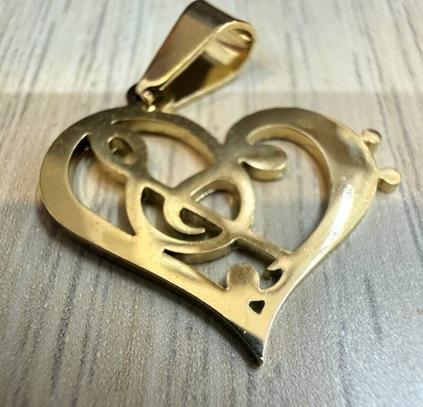 Pendentif Doré Coeur de Sol