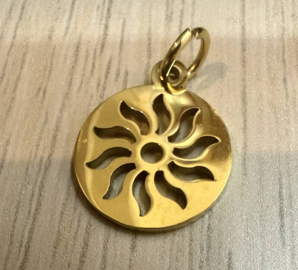 Pendentif Doré Soleil