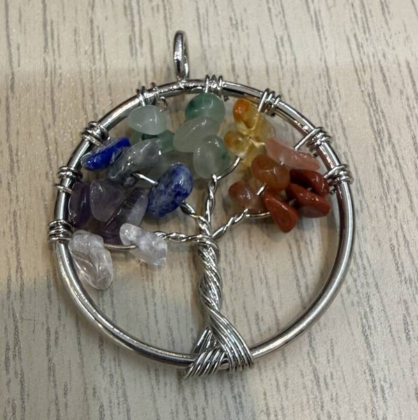Pendentif Arbre de Vie 7 chakras