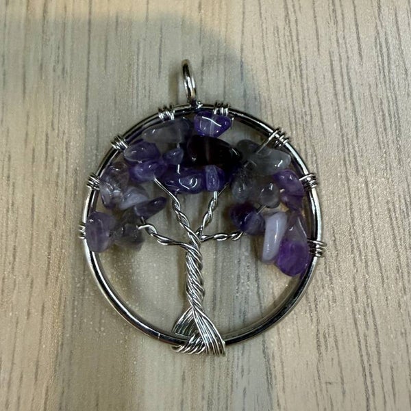Pendentif Arbre de Vie Améthyste