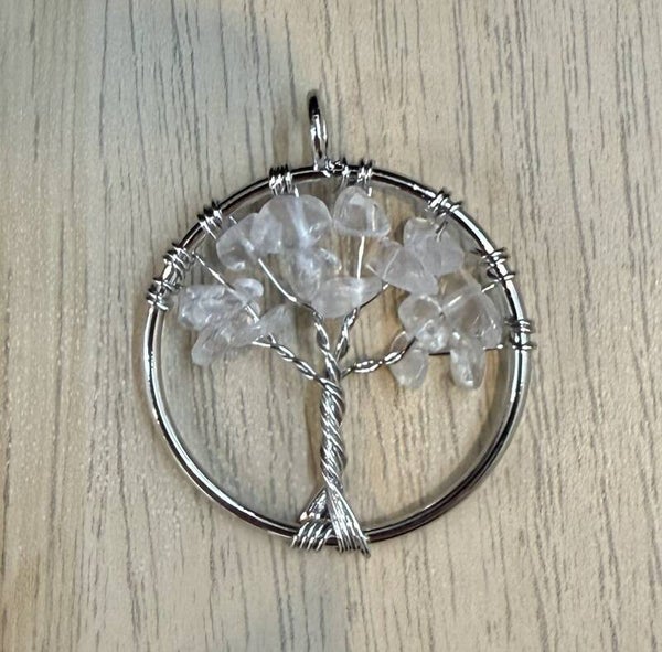 Pendentif Arbre de Vie Cristal de Roche