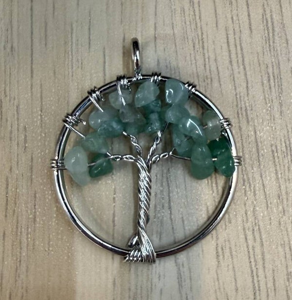 Pendentif Arbre de Vie Aventurine Verte
