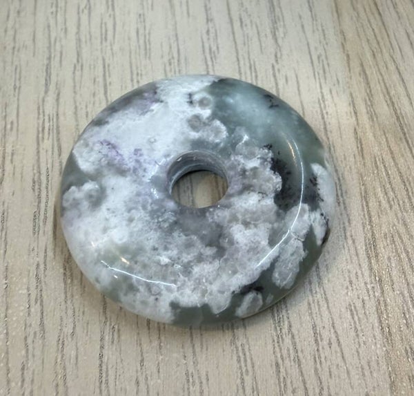 Pendentif Donut 3cm Jadéite