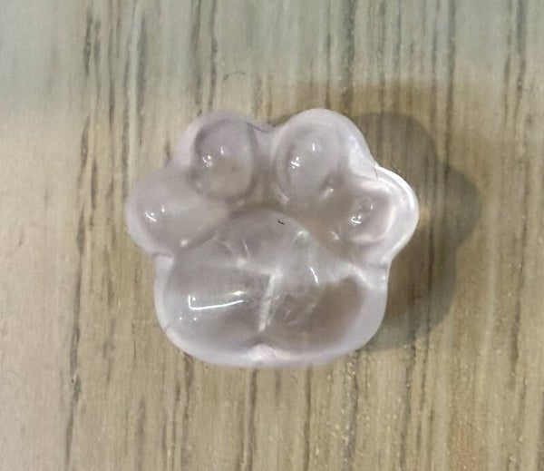 Pendentif Patte de Chien Quartz Rose