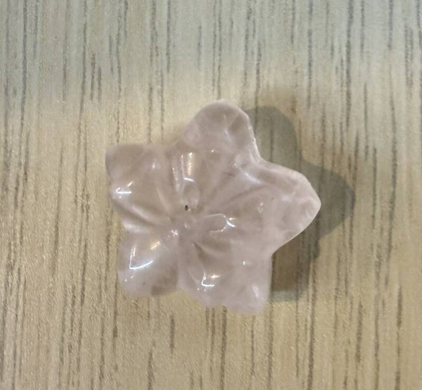 Pendentif Etoile Quartz Rose
