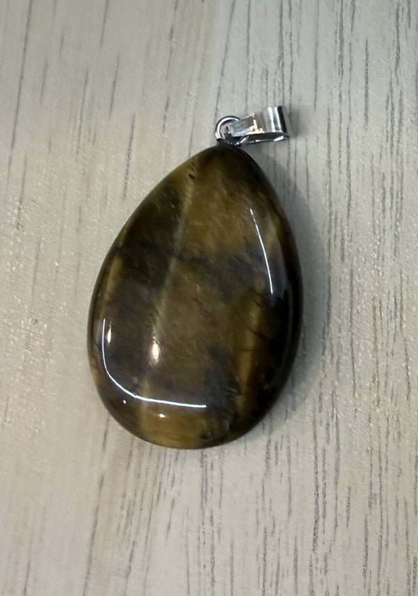 Pendentif Larme Oeil de Tigre