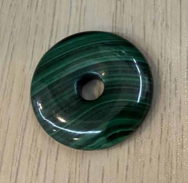 Pendentif Donut Malachite