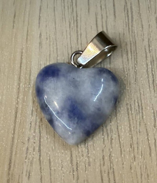 Pendentif Coeur Sodalite