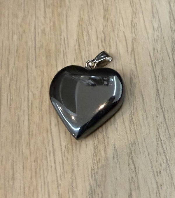 Pendentif Coeur Hématite