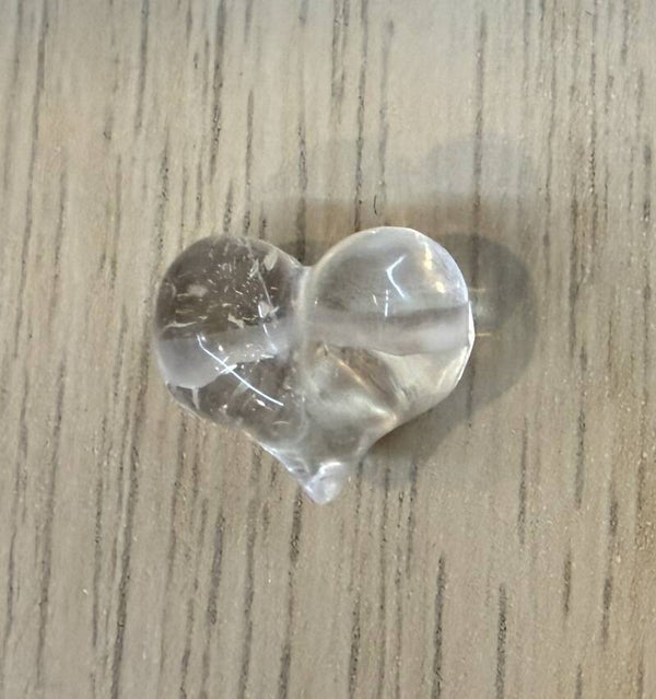 Pendentif Coeur en Cristal de Roche