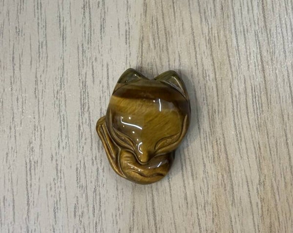 Pendentif Renard Oeil de Tigre