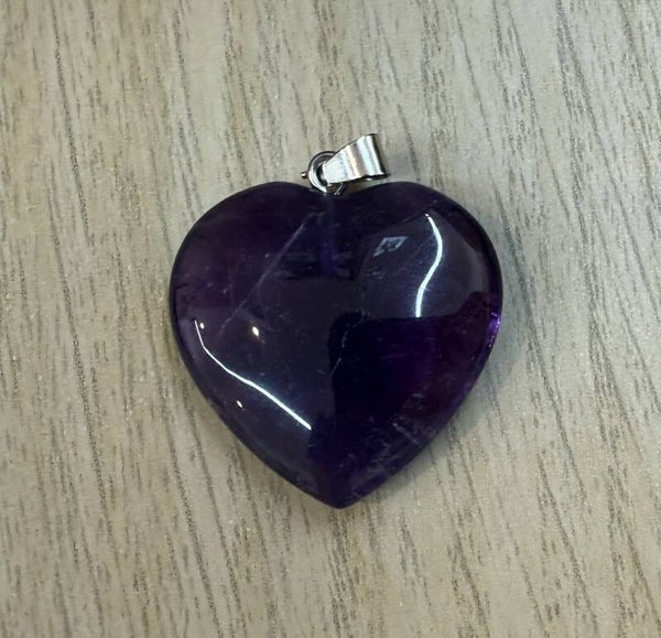 Pendentif Coeur Améthyste