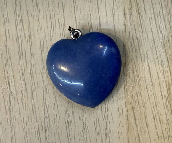 Pendentif Coeur Aventurine Bleue