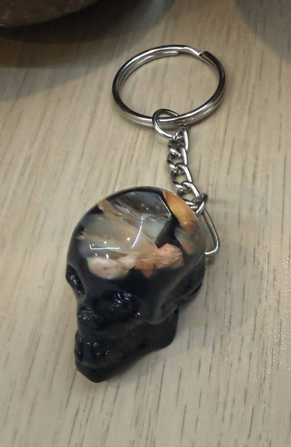 Porte-clés Forme de Crane Opale
