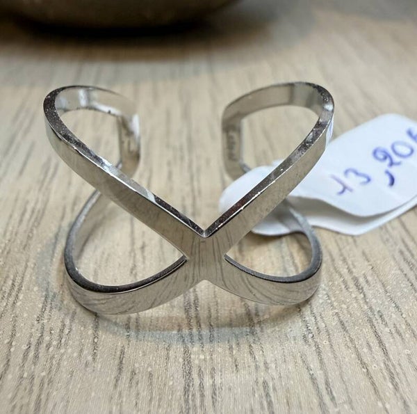 Bague argenté Acier Inoxydable modèle 03
