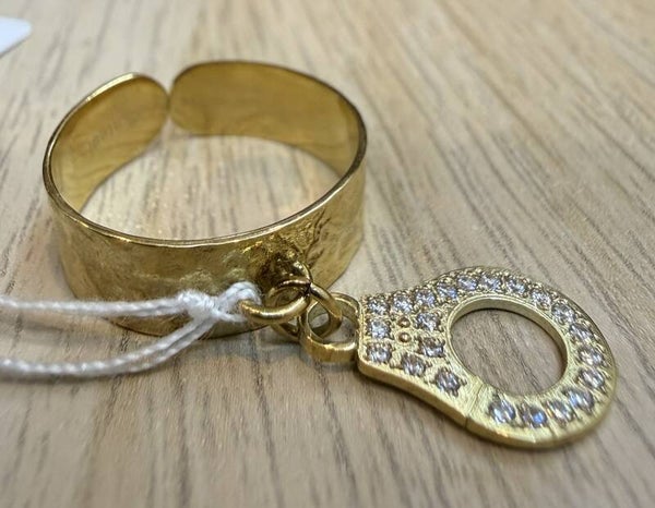 Bague Dorée en Acier Inoxydable modèle 07