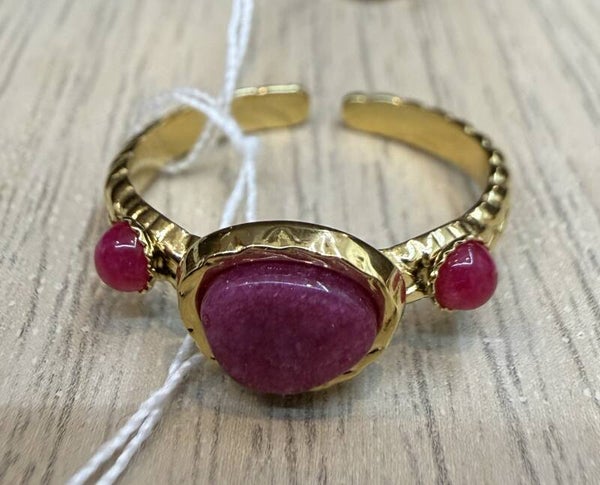 Bague Dorée en Acier Inoxydable modèle 11
