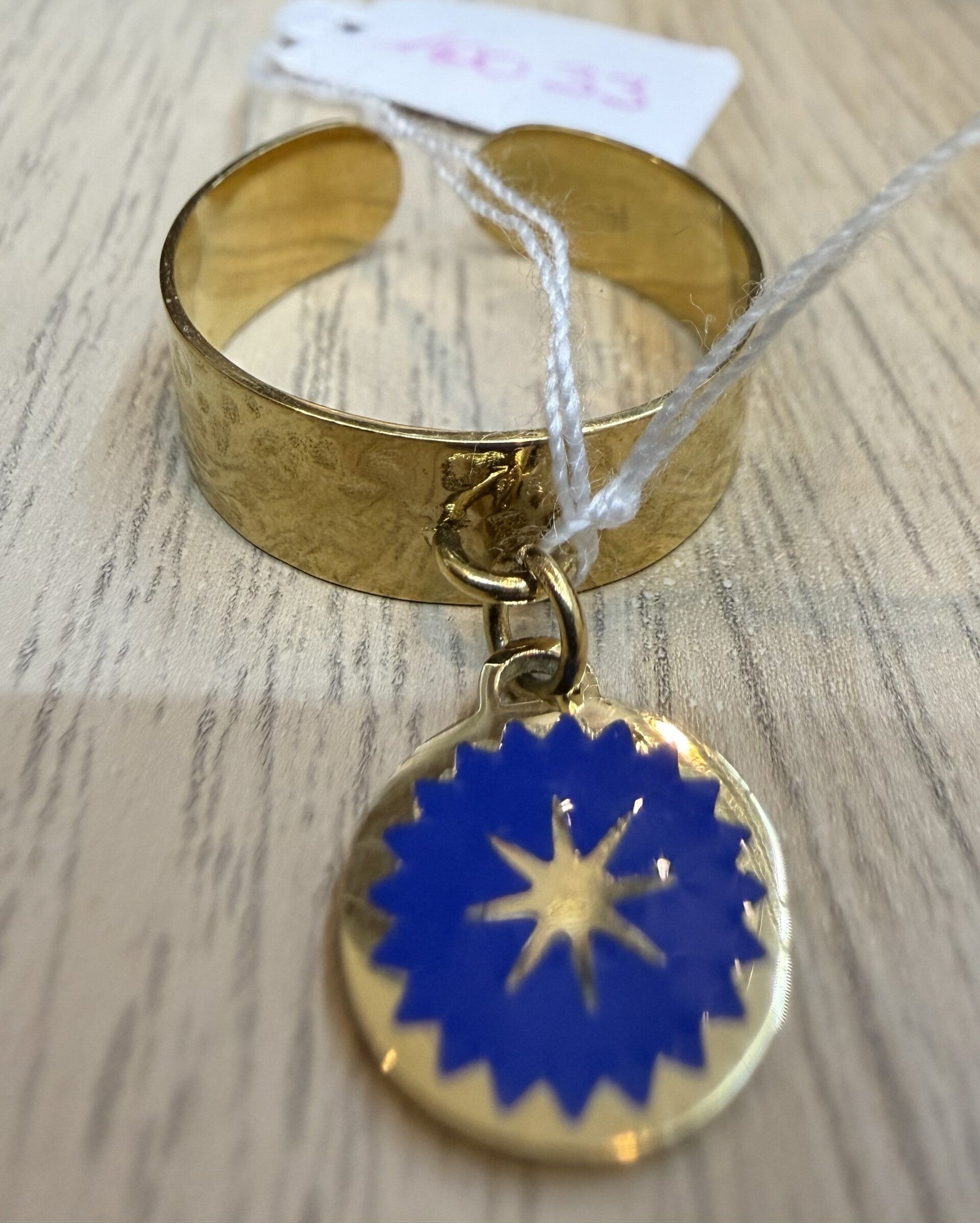 Bague Dorée en Acier Inoxydable modèle 12
