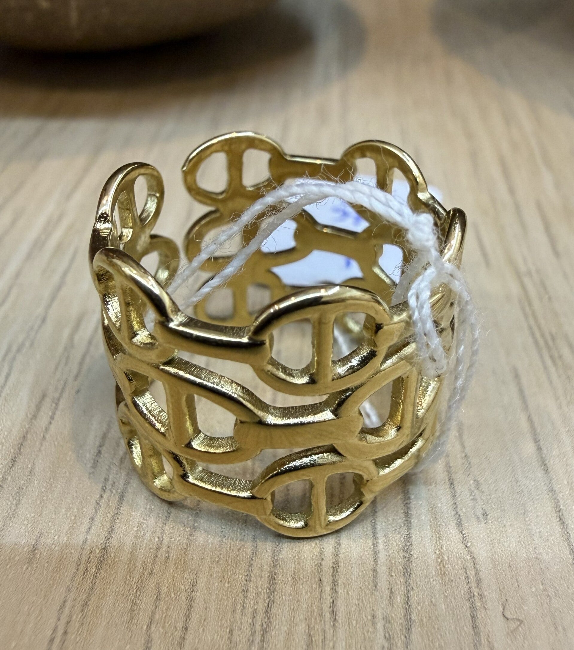 Bague Dorée en Acier Inoxydable modèle 14