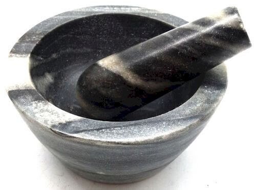 Mortier Marbre Zèbre 13cm