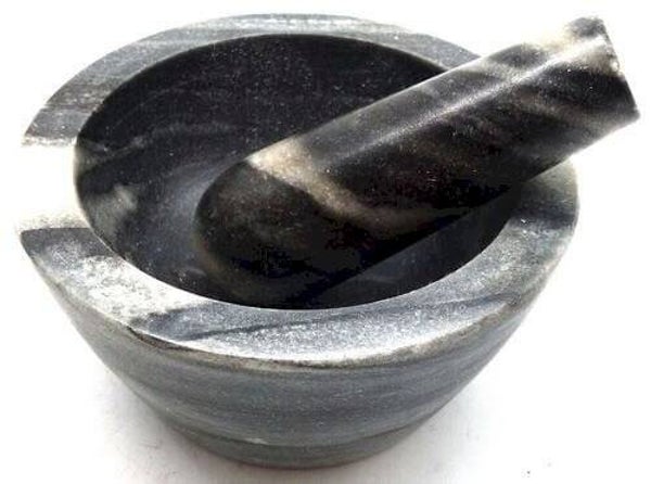 Mortier Marbre Zèbre 13cm