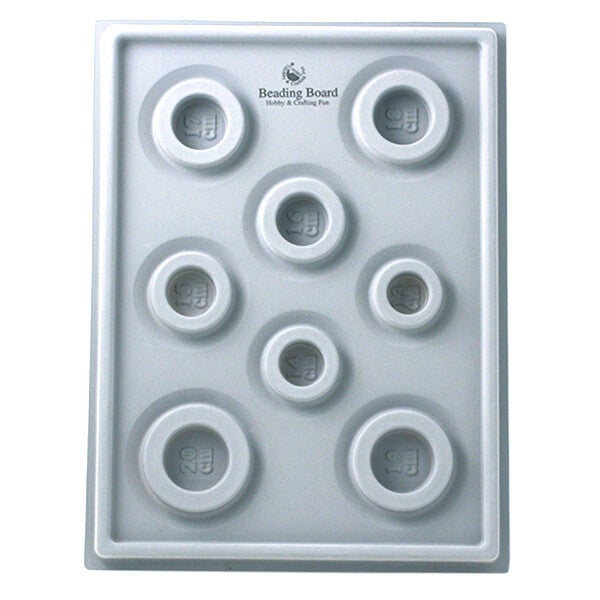 Plateau d'assemblage bracelets 26x35cm Gris