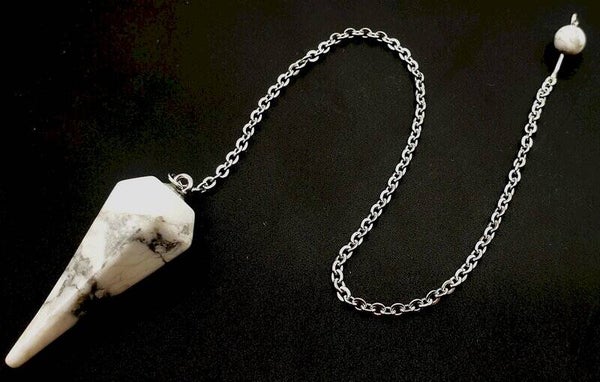 Pendule conique Howlite 3.5cm