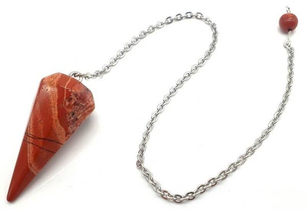 Pendule conique Jaspe Rouge 3.5cm