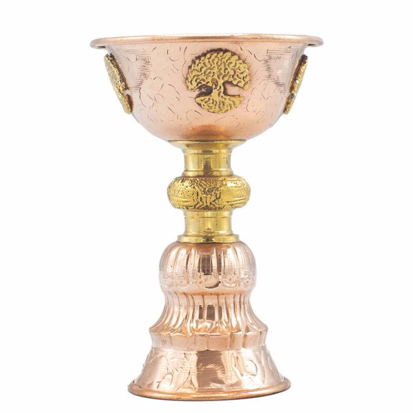Gobelet Rituel en Cuivre avec Arbre de Vie 10x15cm