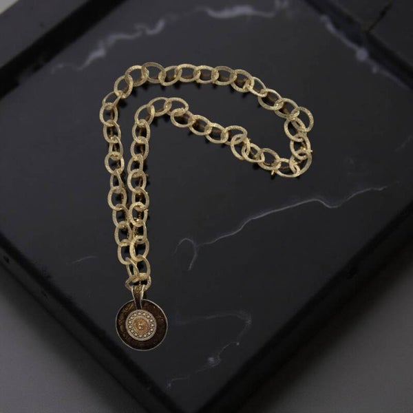 Gold chain necklace
