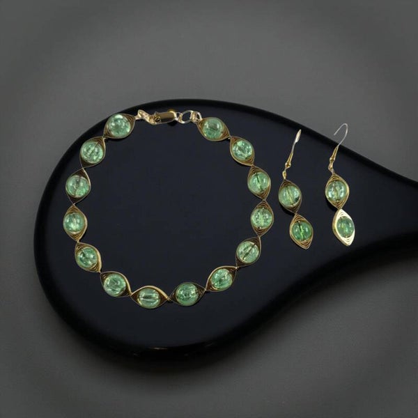 Crocodile eyes bracelet