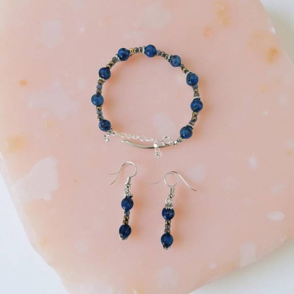 Blue sesame bracelet