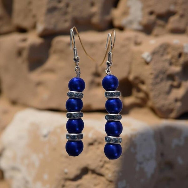 Electric blue earrings