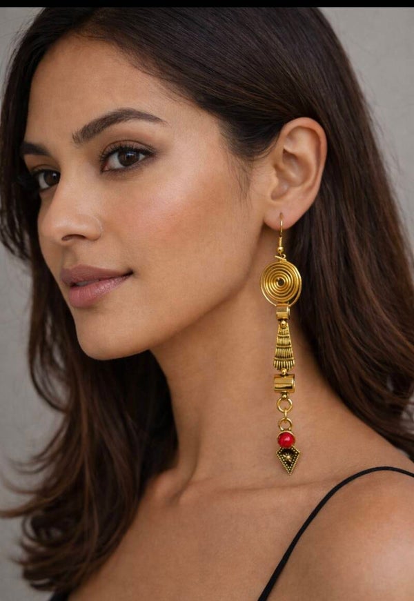 Gold-tone earrings