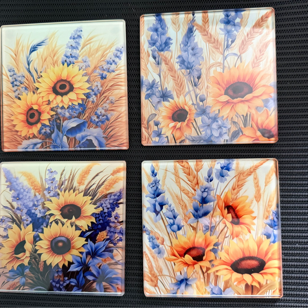 Sunflower Coasters
