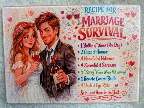Marriage Survival Chopping Board