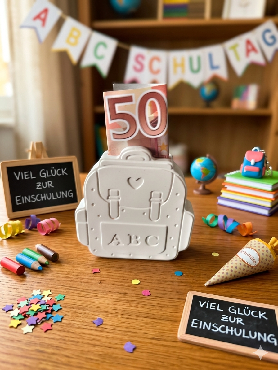 Geldgeschenk Schulranzen