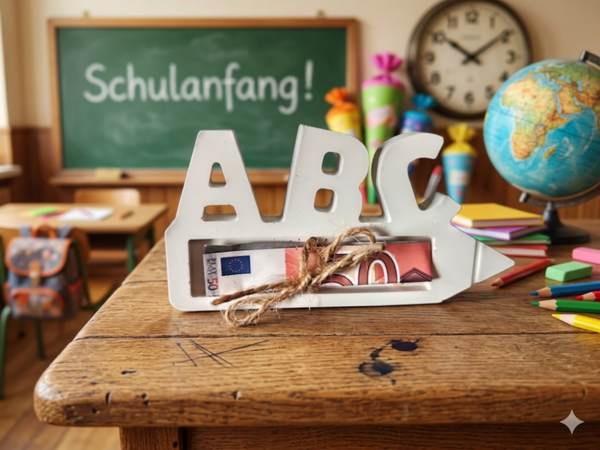 Geldgeschenk Einschulung Stift