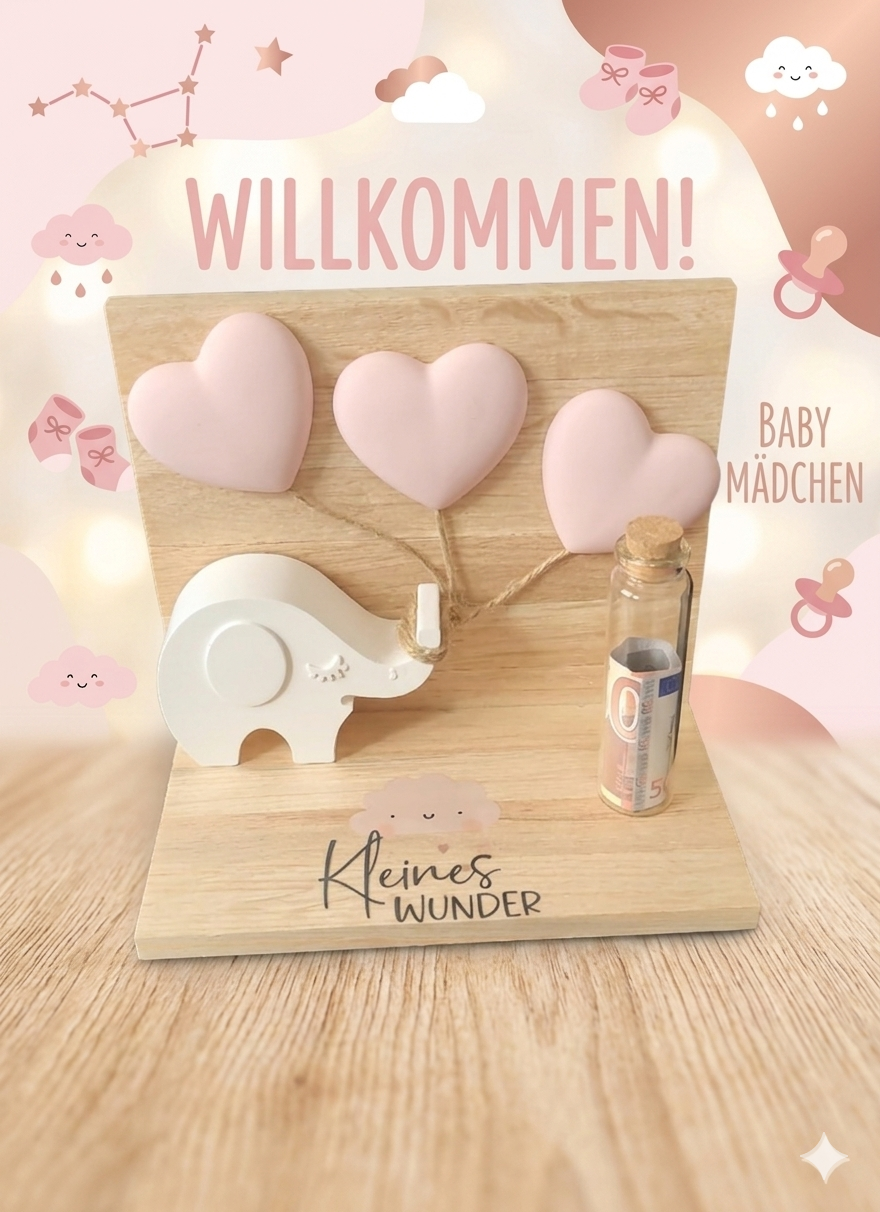 Geldgeschenk Geburt Mädchen
