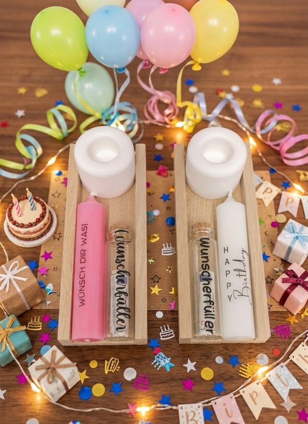 Kerzenset Geburtstag