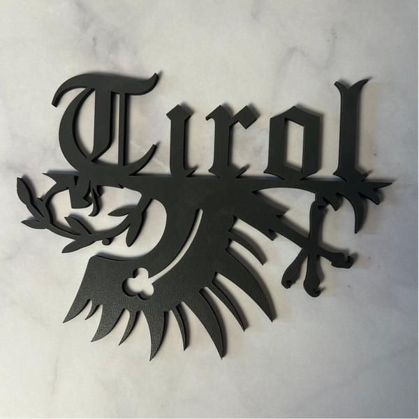 Tirol" Wanddekoration –  im gotischen Design